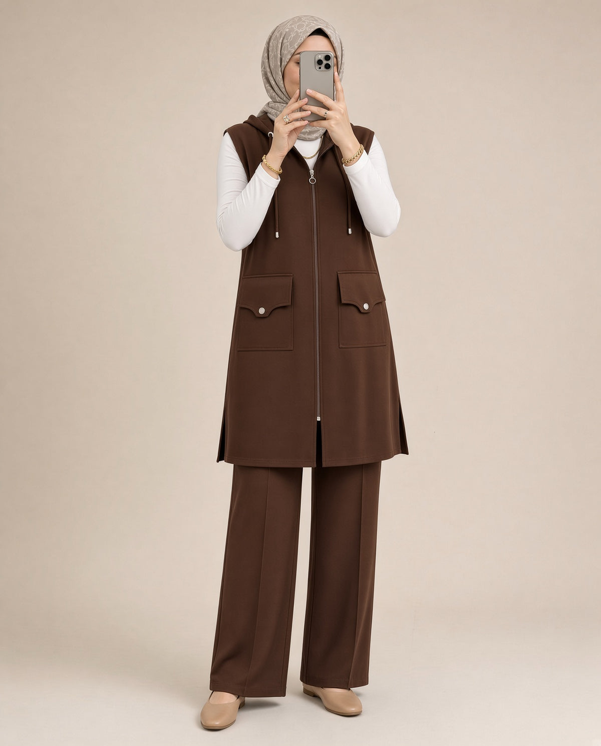 ensemble gilet rayhane