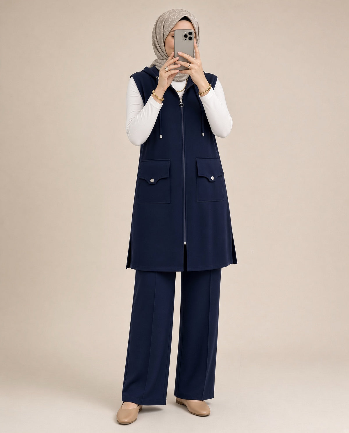 ensemble gilet rayhane